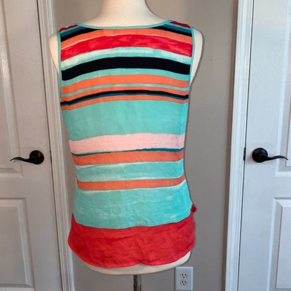- Liz Claiborne PM flowy soft tank top EUC Petite - Picture 4 of 5
